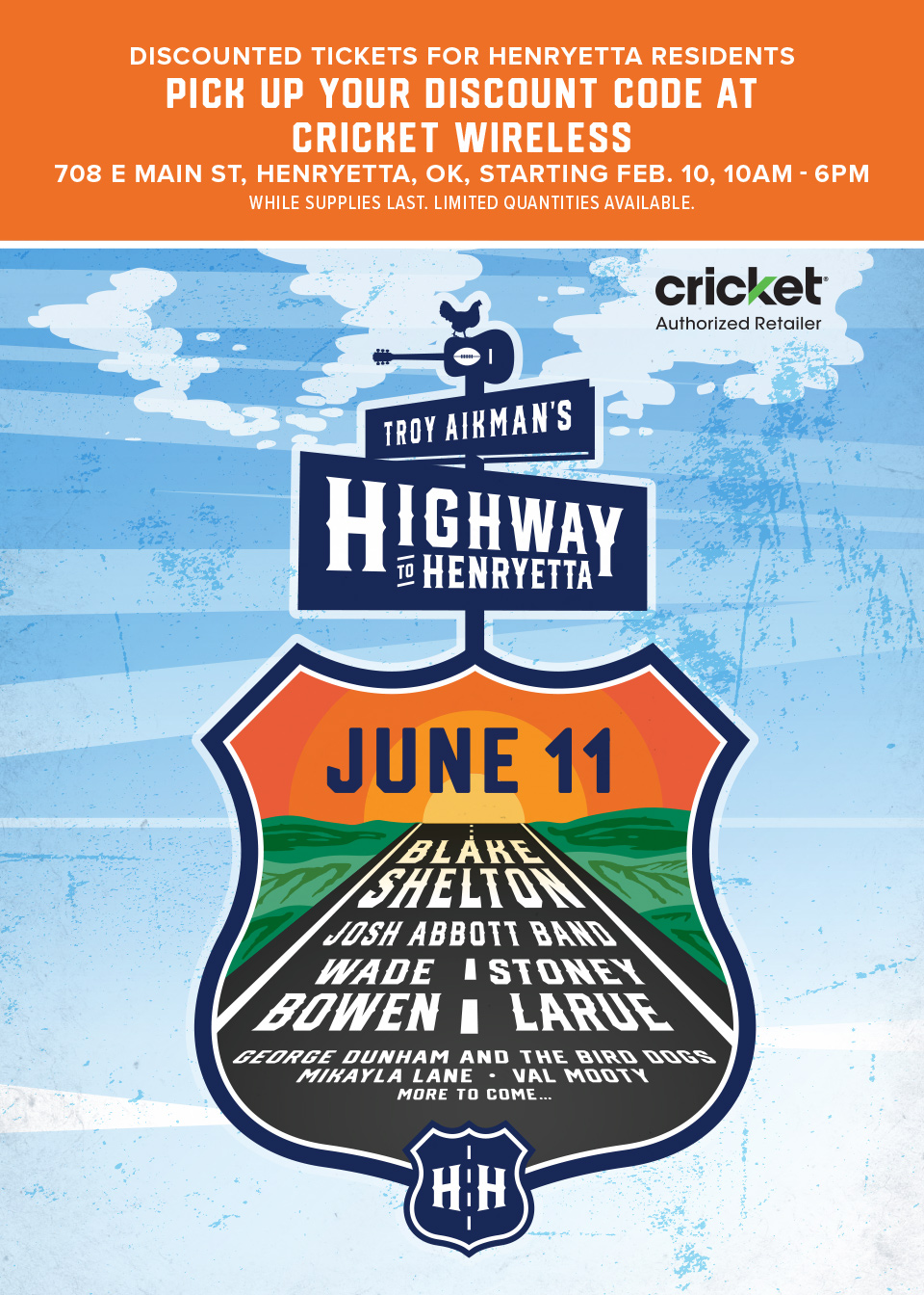 Discounted tickets for Henryetta Residents